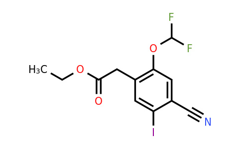 1804923-05-4 | Ethyl 4-cyano-2-difluoromethoxy-5-iodophenylacetate