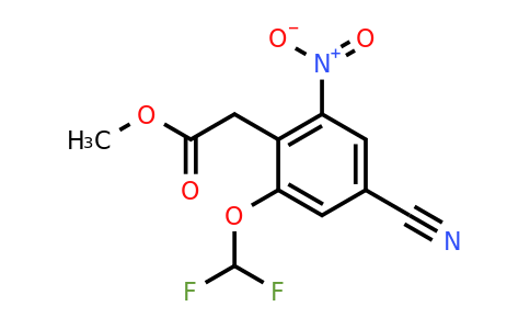 1804923-06-5 | Methyl 4-cyano-2-difluoromethoxy-6-nitrophenylacetate