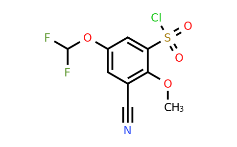 1804925-05-0 | 3-Cyano-5-difluoromethoxy-2-methoxybenzenesulfonylchloride