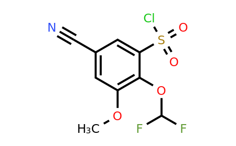1804925-13-0 | 5-Cyano-2-difluoromethoxy-3-methoxybenzenesulfonylchloride