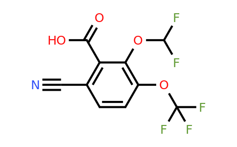 1804927-11-4 | 6-Cyano-2-difluoromethoxy-3-(trifluoromethoxy)benzoic acid
