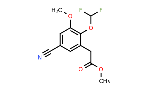 1804928-11-7 | Methyl 5-cyano-2-difluoromethoxy-3-methoxyphenylacetate