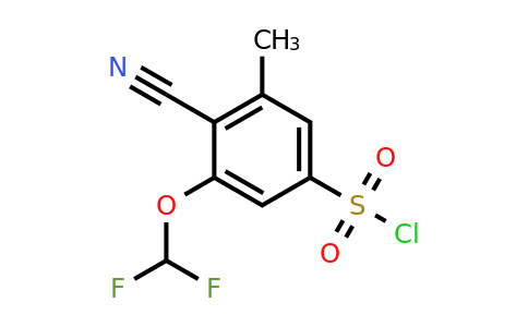 1804929-28-9 | 4-Cyano-3-difluoromethoxy-5-methylbenzenesulfonyl chloride