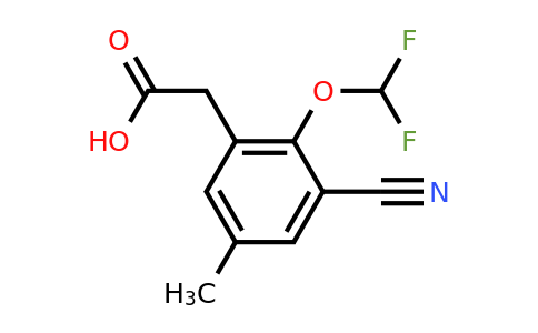 1804930-85-5 | 3-Cyano-2-difluoromethoxy-5-methylphenylacetic acid