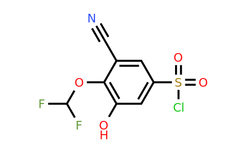 1804931-29-0 | 3-Cyano-4-difluoromethoxy-5-hydroxybenzenesulfonylchloride