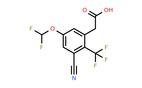 1804931-54-1 | 3-Cyano-5-difluoromethoxy-2-(trifluoromethyl)phenylacetic acid