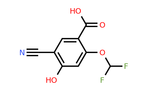 1804931-82-5 | 5-Cyano-2-difluoromethoxy-4-hydroxybenzoic acid