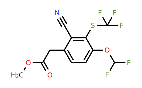 1804933-44-5 | Methyl 2-cyano-4-difluoromethoxy-3-(trifluoromethylthio)phenylacetate