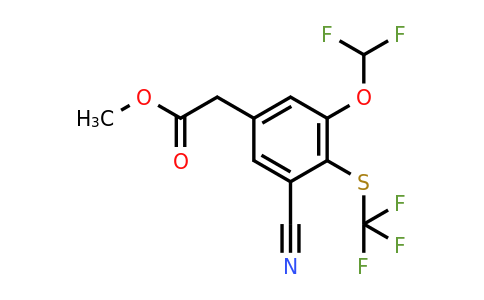 1804933-55-8 | Methyl 3-cyano-5-difluoromethoxy-4-(trifluoromethylthio)phenylacetate