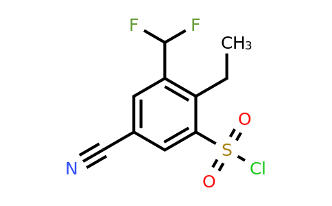 5-Cyano-3-difluoromethyl-2-ethylbenzenesulfonyl chloride