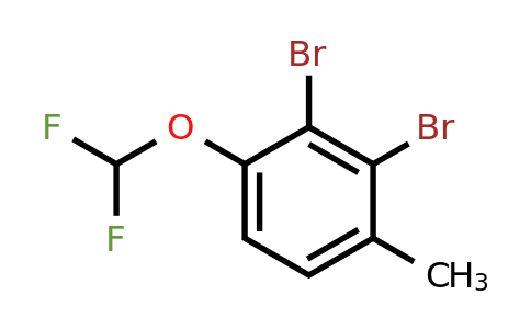 1804937-36-7 | 2,3-Dibromo-4-(difluoromethoxy)toluene