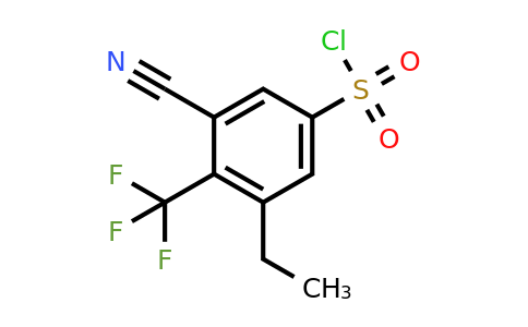 1804937-98-1 | 3-Cyano-5-ethyl-4-(trifluoromethyl)benzenesulfonylchloride