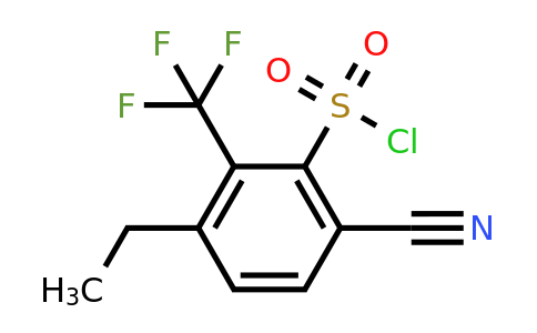 1804938-02-0 | 6-Cyano-3-ethyl-2-(trifluoromethyl)benzenesulfonylchloride