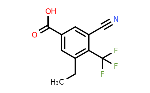 1804938-05-3 | 3-Cyano-5-ethyl-4-(trifluoromethyl)benzoic acid