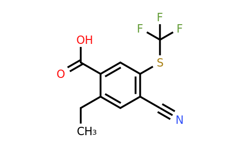 1804940-49-5 | 4-Cyano-2-ethyl-5-(trifluoromethylthio)benzoic acid