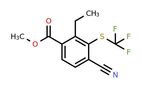 Methyl 4-cyano-2-ethyl-3-(trifluoromethylthio)benzoate
