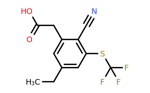 1804940-66-6 | 2-Cyano-5-ethyl-3-(trifluoromethylthio)phenylacetic acid
