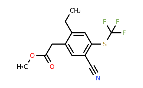 1804940-77-9 | Methyl 5-cyano-2-ethyl-4-(trifluoromethylthio)phenylacetate