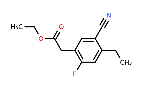 1804941-25-0 | Ethyl 5-cyano-2-fluoro-4-ethylphenylacetate