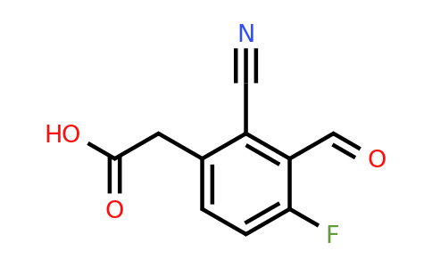 1804943-31-4 | 2-Cyano-4-fluoro-3-formylphenylacetic acid