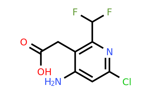 1804946-32-4 | 4-Amino-6-chloro-2-(difluoromethyl)pyridine-3-acetic acid