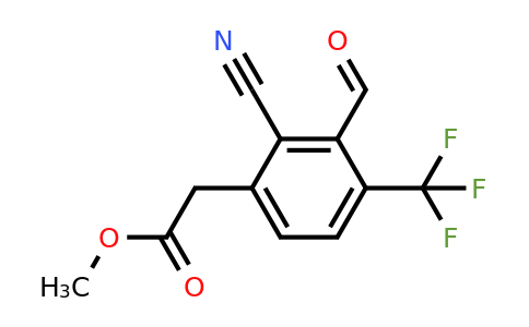 1804954-79-7 | Methyl 2-cyano-3-formyl-4-(trifluoromethyl)phenylacetate