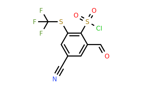 1804955-00-7 | 4-Cyano-2-formyl-6-(trifluoromethylthio)benzenesulfonylchloride