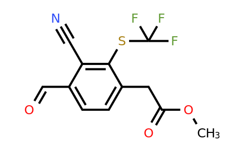 1804955-75-6 | Methyl 3-cyano-4-formyl-2-(trifluoromethylthio)phenylacetate