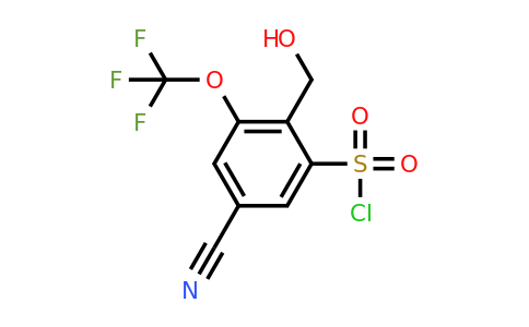 1804961-30-5 | 5-Cyano-2-hydroxymethyl-3-(trifluoromethoxy)benzenesulfonylchloride