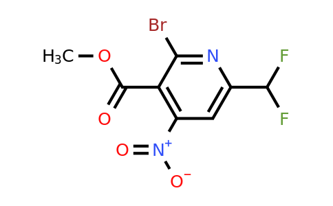 1804980-24-2 | Methyl 2-bromo-6-(difluoromethyl)-4-nitropyridine-3-carboxylate