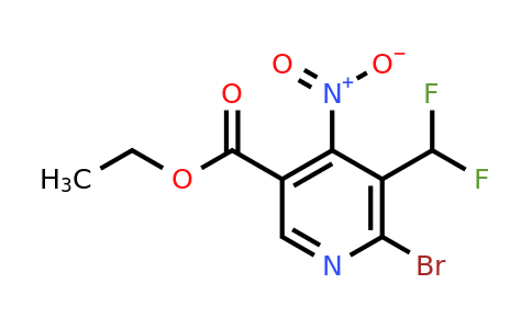 1804980-37-7 | Ethyl 2-bromo-3-(difluoromethyl)-4-nitropyridine-5-carboxylate