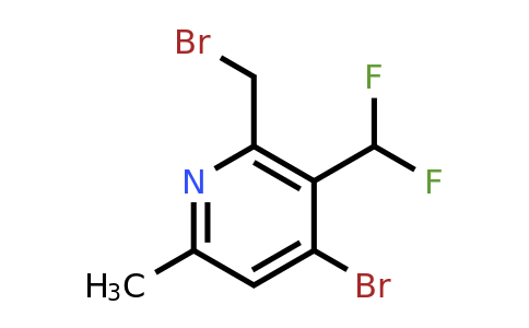 4-Bromo-2-(bromomethyl)-3-(difluoromethyl)-6-methylpyridine