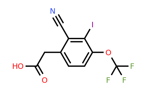 1805001-17-5 | 2-Cyano-3-iodo-4-(trifluoromethoxy)phenylacetic acid