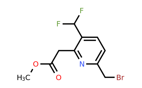 Methyl 6-(bromomethyl)-3-(difluoromethyl)pyridine-2-acetate