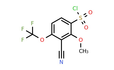 1805005-97-3 | 3-Cyano-2-methoxy-4-(trifluoromethoxy)benzenesulfonylchloride