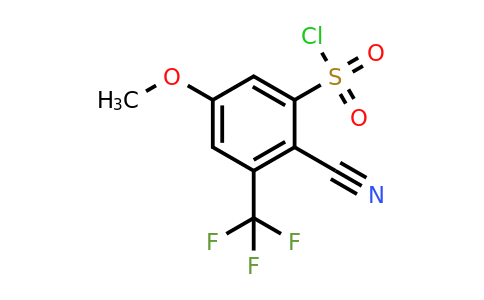 1805007-06-0 | 2-Cyano-5-methoxy-3-(trifluoromethyl)benzenesulfonylchloride
