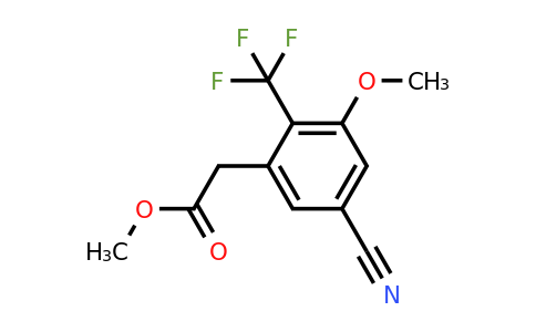 1805007-61-7 | Methyl 5-cyano-3-methoxy-2-(trifluoromethyl)phenylacetate