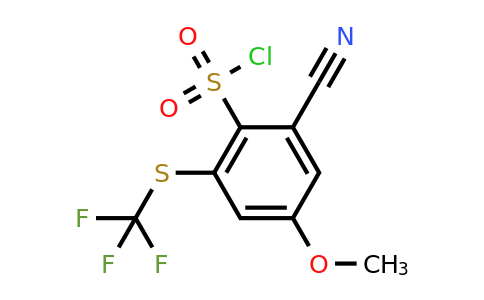 1805007-69-5 | 2-Cyano-4-methoxy-6-(trifluoromethylthio)benzenesulfonylchloride