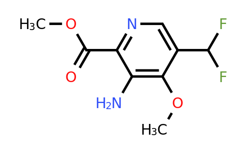 1805010-44-9 | Methyl 3-amino-5-(difluoromethyl)-4-methoxypyridine-2-carboxylate