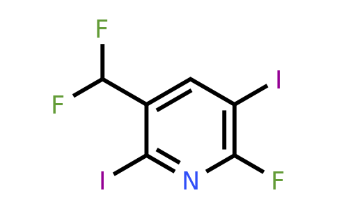 3-(Difluoromethyl)-2,5-diiodo-6-fluoropyridine