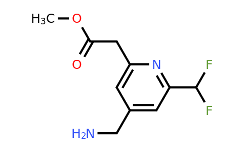 1805012-25-2 | Methyl 4-(aminomethyl)-2-(difluoromethyl)pyridine-6-acetate