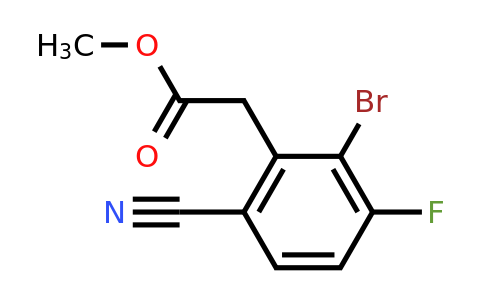 1805015-53-5 | Methyl 2-bromo-6-cyano-3-fluorophenylacetate