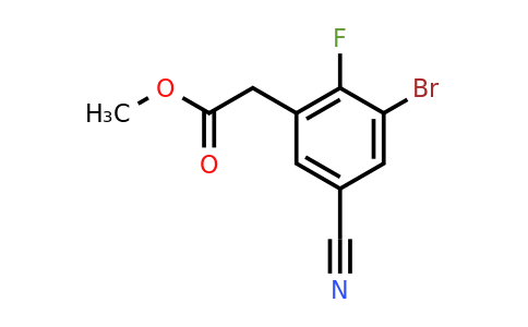 1805015-59-1 | Methyl 3-bromo-5-cyano-2-fluorophenylacetate