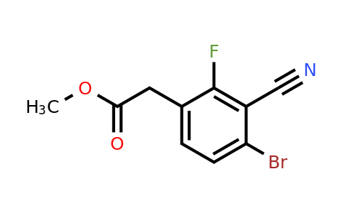1805015-67-1 | Methyl 4-bromo-3-cyano-2-fluorophenylacetate
