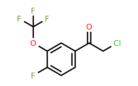1805019-76-4 | 4'-Fluoro-3'-(trifluoromethoxy)phenacyl chloride