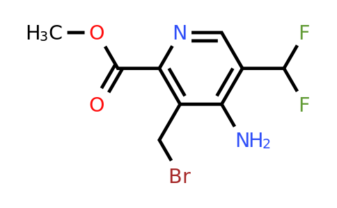 1805019-85-5 | Methyl 4-amino-3-(bromomethyl)-5-(difluoromethyl)pyridine-2-carboxylate