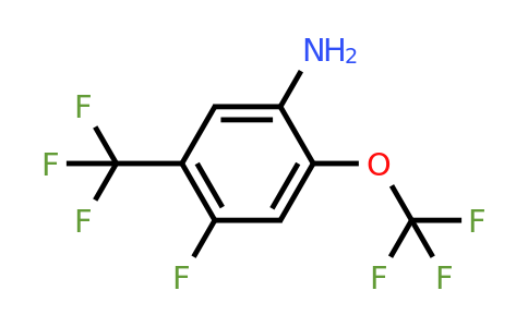 1805020-09-0 | 4-Fluoro-2-trifluoromethoxy-5-(trifluoromethyl)aniline