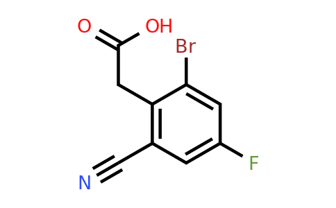 1805021-15-1 | 2-Bromo-6-cyano-4-fluorophenylacetic acid