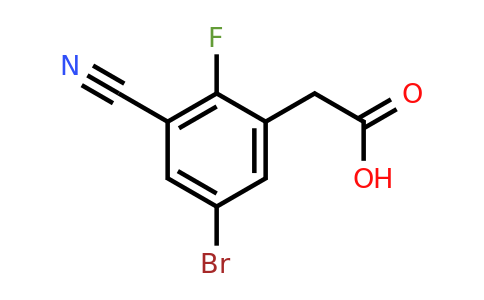 1805021-47-9 | 5-Bromo-3-cyano-2-fluorophenylacetic acid