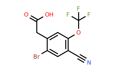 1805022-62-1 | 2-Bromo-4-cyano-5-(trifluoromethoxy)phenylacetic acid